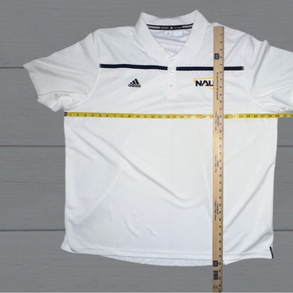 Adidas NAU Polo - Climalite White/Collegiate Navy - Men’s Size 3XL (New) - Picture 4 of 13